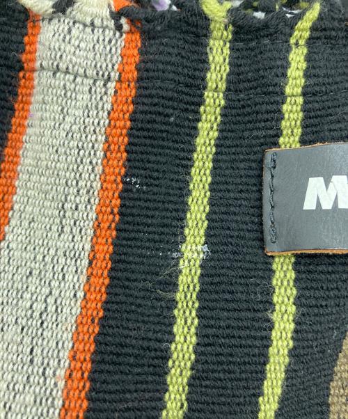 MARNI FLOWER CAFE（マルニフラワーカフェ）MARNI FLOWER CAFE (マルニフラワーカフェ) ハンモックバッグ ブラック×パープルの古着・服飾アイテム