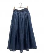 SLOBE IENAスローブ イエナ）の古着「ドットオーガンジースカート」｜ネイビー
