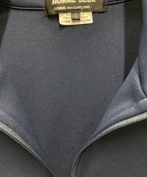 COMME des GARCONS HOMME DEUX（コムデギャルソン オム ドゥ）COMME des GARCONS HOMME DEUX (コムデギャルソン オム ドゥ) エステルスムース トラックジャケット ネイビー サイズ:Lの古着・服飾アイテム