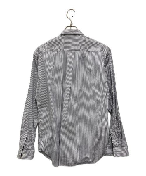 COMME des GARCONS HOMME DEUX（コムデギャルソン オム ドゥ）COMME des GARCONS HOMME DEUX (コムデギャルソン オム ドゥ) 長袖ストライプシャツ ホワイト×ネイビー サイズ:Lの古着・服飾アイテム
