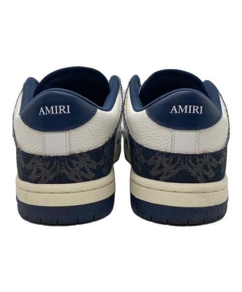 AMIRI（アミリ）AMIRI (アミリ) MA Quad Skel Top ローカットスニーカー ホワイト×ネイビー サイズ:27cmの古着・服飾アイテム