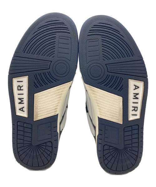 AMIRI（アミリ）AMIRI (アミリ) MA Quad Skel Top ローカットスニーカー ホワイト×ネイビー サイズ:27cmの古着・服飾アイテム