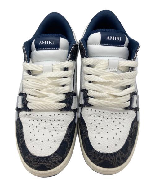 AMIRI（アミリ）AMIRI (アミリ) MA Quad Skel Top ローカットスニーカー ホワイト×ネイビー サイズ:27cmの古着・服飾アイテム