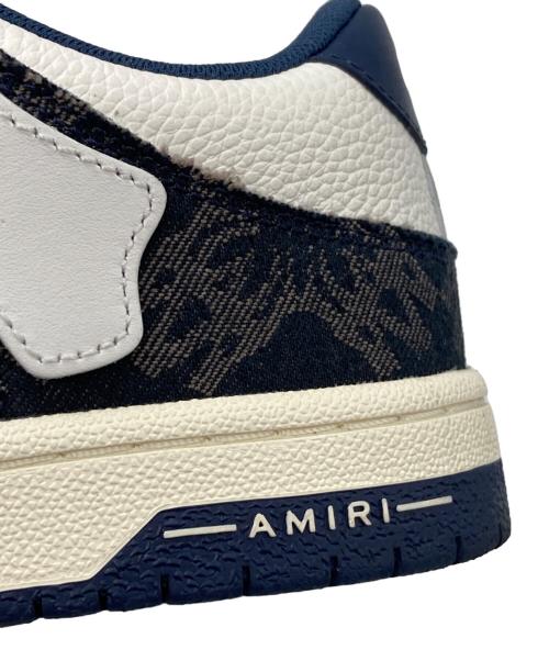 AMIRI（アミリ）AMIRI (アミリ) MA Quad Skel Top ローカットスニーカー ホワイト×ネイビー サイズ:27cmの古着・服飾アイテム