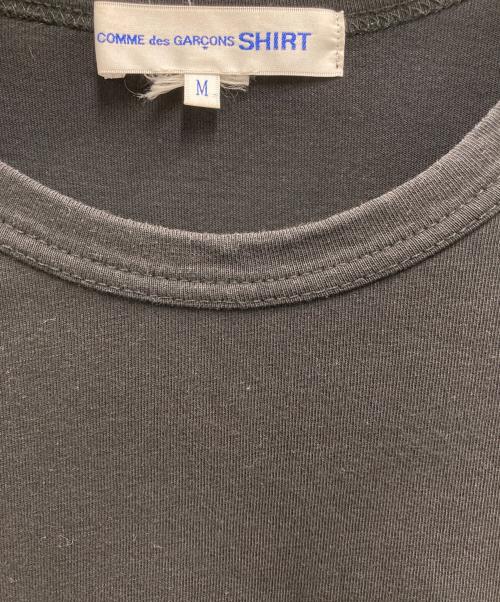 COMME des GARCONS SHIRT（コムデギャルソンシャツ）COMME des GARCONS SHIRT (コムデギャルソンシャツ) ロゴプリントカットソー ブラック サイズ:Mの古着・服飾アイテム