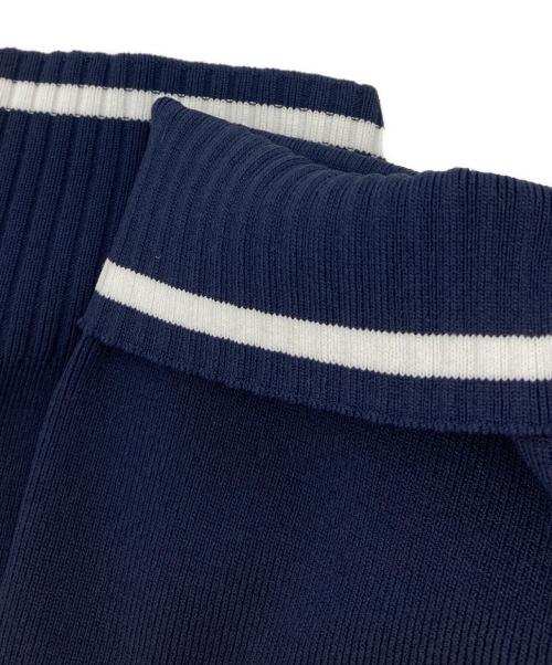 Bibiy.（ビビィ）Bibiy. (ビビィ) ROSIE PEPURAMU TOP ネイビー×ホワイト サイズ:F 未使用品の古着・服飾アイテム