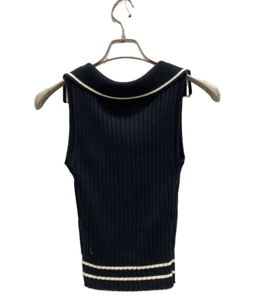 AND MARY（アンドマリー）AND MARY (アンドマリー) Ami line tops ブラック サイズ:F 未使用品の古着・服飾アイテム