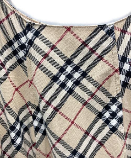BURBERRY BLUE LABEL（バーバリーロンドンブルーレーベル）BURBERRY BLUE LABEL (バーバリーロンドンブルーレーベル) ノバチェックN/Sワンピース ベージュ サイズ:36の古着・服飾アイテム