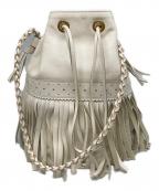 J&M DAVIDSONジェイ＆エム デヴィッドソン）の古着「FRINGE CARNIVAL M ショルダーバッグ」｜ホワイト