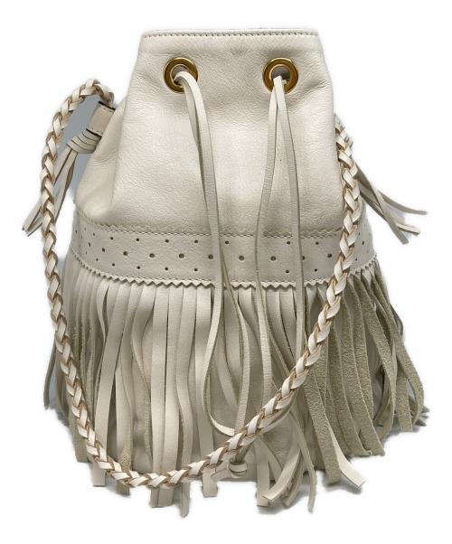 J&M DAVIDSON（ジェイ＆エム デヴィッドソン）J&M DAVIDSON (ジェイ＆エム デヴィッドソン) FRINGE CARNIVAL M ショルダーバッグ ホワイトの古着・服飾アイテム