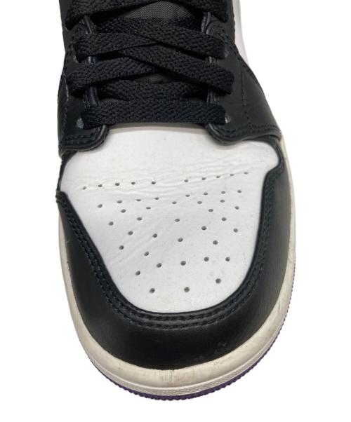 NIKE（ナイキ）NIKE (ナイキ) AIR JORDAN 1 MID パープル×ホワイト サイズ:27cmの古着・服飾アイテム