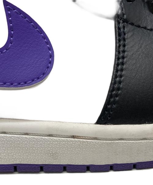 NIKE（ナイキ）NIKE (ナイキ) AIR JORDAN 1 MID パープル×ホワイト サイズ:27cmの古着・服飾アイテム