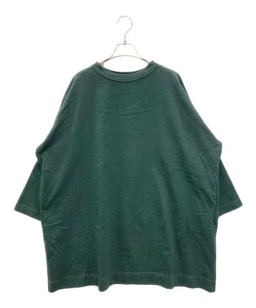 45R（フォーティファイブ・アール）45R (フォーティファイブ・アール) ONEONE Tシャツチュニック グリーン サイズ:FREEの古着・服飾アイテム