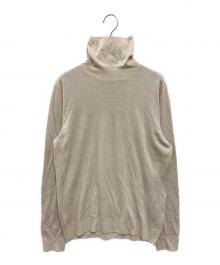 FEDELI（フェデーリ）の古着「ハイゲージタートルネックニット」｜ベージュ