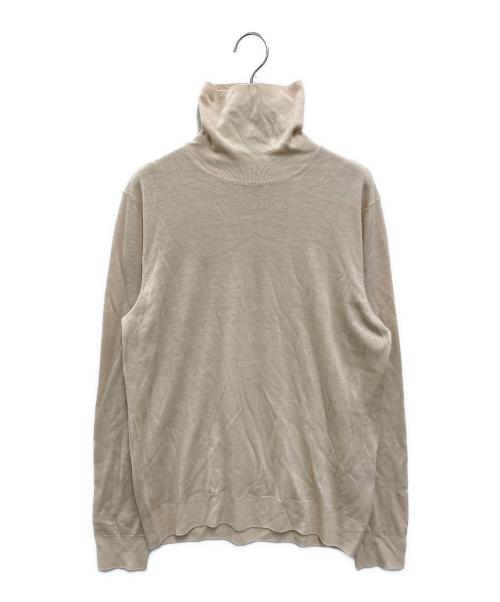 FEDELI（フェデーリ）FEDELI (フェデーリ) ハイゲージタートルネックニット ベージュ サイズ:50の古着・服飾アイテム