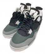 NIKEナイキ）の古着「AIR JORDAN 4 RETRO ”FEAR”」｜ブラック×グレー