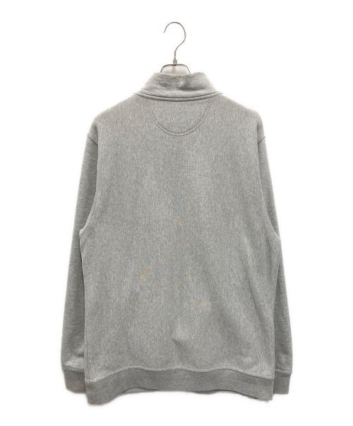 stussy（ステューシー）stussy (ステューシー) ストックロゴハーフジップスウェット グレー サイズ:XLの古着・服飾アイテム