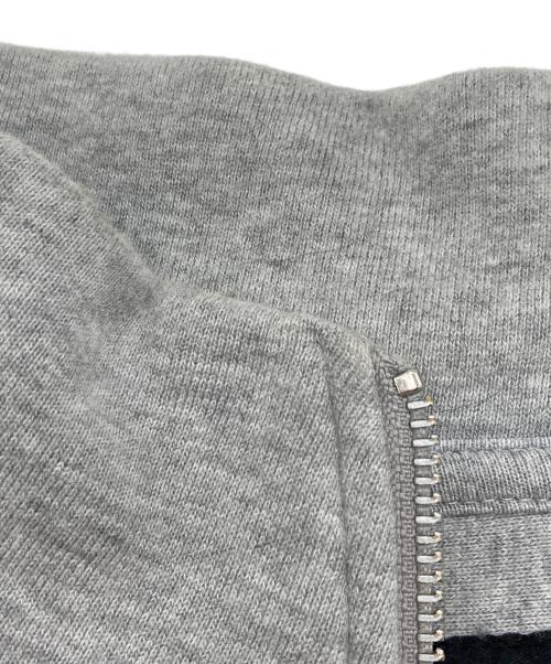 stussy（ステューシー）stussy (ステューシー) ストックロゴハーフジップスウェット グレー サイズ:XLの古着・服飾アイテム