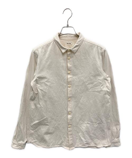 MITTAN（ミッタン）MITTAN (ミッタン) 裏絹紬表綿高密度シャツ ホワイト サイズ:3の古着・服飾アイテム