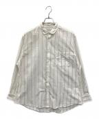 EEL Productsイール プロダクツ）の古着「ストライプコンカラシャツ」｜ホワイト