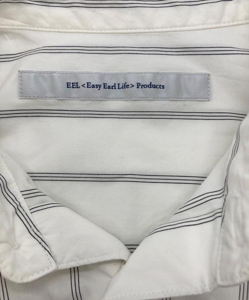 EEL Products（イール プロダクツ）EEL Products (イール プロダクツ) ストライプコンカラシャツ ホワイト サイズ:Sの古着・服飾アイテム