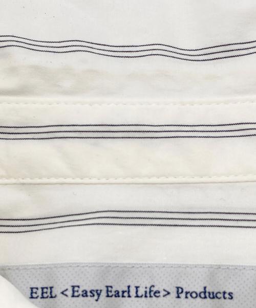 EEL Products（イール プロダクツ）EEL Products (イール プロダクツ) ストライプコンカラシャツ ホワイト サイズ:Sの古着・服飾アイテム