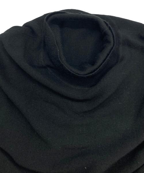 Curensology（カレンソロジー）Curensology (カレンソロジー) ウールハイネックギャザーワンピース ブラック サイズ:FREEの古着・服飾アイテム