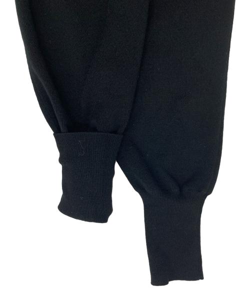 Curensology（カレンソロジー）Curensology (カレンソロジー) ウールハイネックギャザーワンピース ブラック サイズ:FREEの古着・服飾アイテム