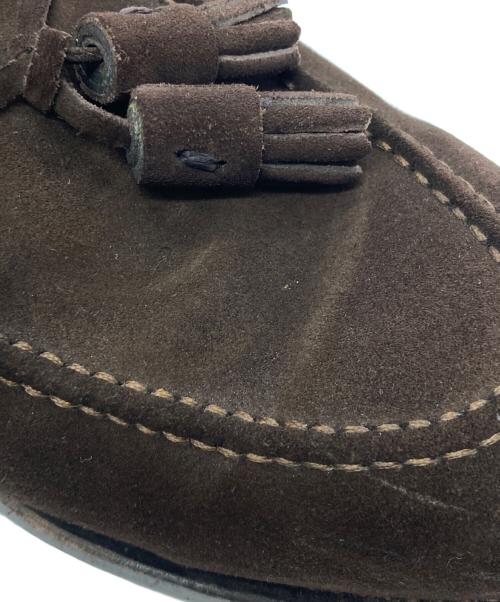 berwick（バーウィック）berwick (バーウィック) スエードタッセルローファー ブラウン サイズ:8の古着・服飾アイテム