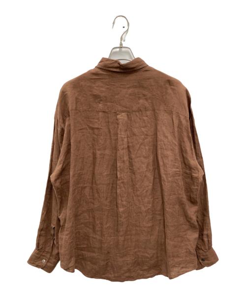 JOURNAL STANDARD TRISECT2（ジャーナルスタンダートトライセクトツー）JOURNAL STANDARD TRISECT2 (ジャーナルスタンダートトライセクトツー) CANCLINI ファット ボタンダウン シャツ ブラウン サイズ:Mの古着・服飾アイテム