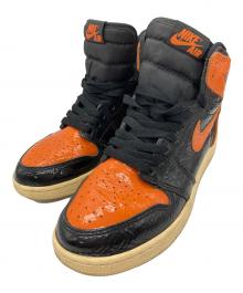 NIKE（ナイキ）の古着「GS Air Jordan 1 Retro High "Shattered Backboard 3.0"」｜オレンジ×ブラック