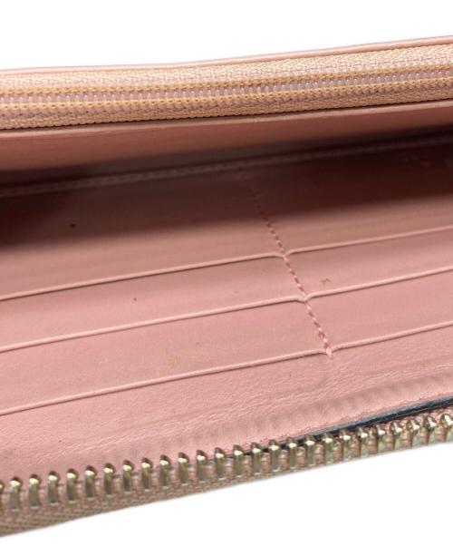 GUCCI（グッチ）GUCCI (グッチ) ラウンドファスナー長財布 ピンクの古着・服飾アイテム