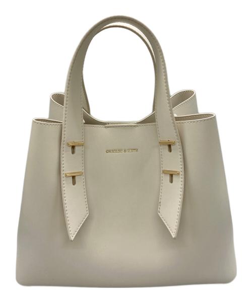 CHARLES & KEITH（チャールズアンドキース）CHARLES & KEITH (チャールズ＆キース) シャナイア ダブルハンドルスラウチーバッグ アイボリーの古着・服飾アイテム