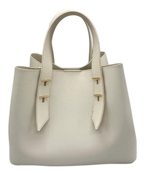 CHARLES & KEITH（チャールズアンドキース）CHARLES & KEITH (チャールズ＆キース) シャナイア ダブルハンドルスラウチーバッグ アイボリーの古着・服飾アイテム