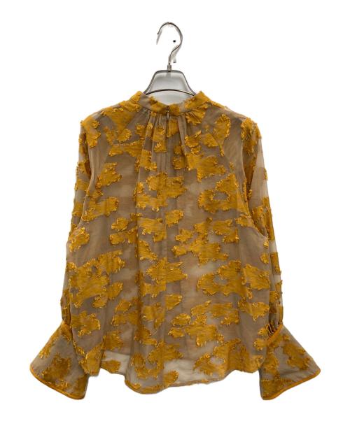 CLANE（クラネ）CLANE (クラネ) フローフラワージャガードトップス イエロー サイズ:1の古着・服飾アイテム