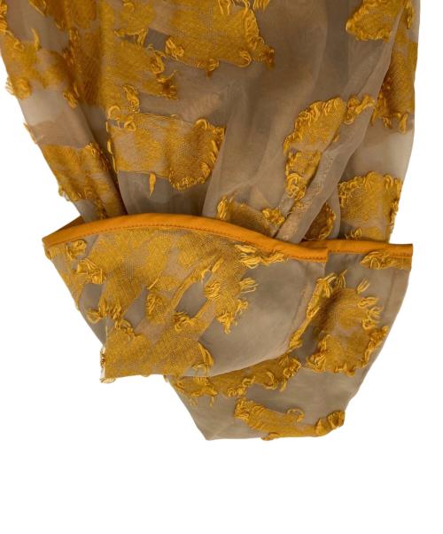 CLANE（クラネ）CLANE (クラネ) フローフラワージャガードトップス イエロー サイズ:1の古着・服飾アイテム