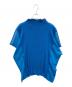 me ISSEY MIYAKE（ミーイッセイ ミヤケ）の古着「サイドシアープリーツハイネックトップ」｜ブルー