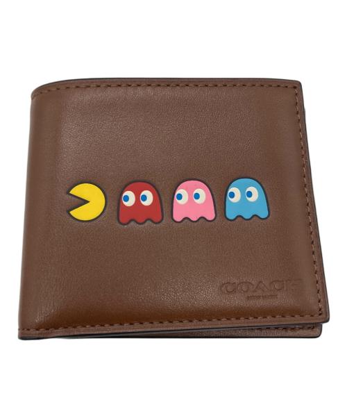 COACH（コーチ）COACH (コーチ) PACKMAN GOAST 二つ折り財布 ブラウンの古着・服飾アイテム