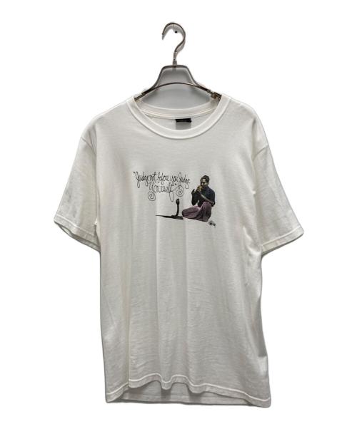 stussy（ステューシー）stussy (ステューシー) CHARMER TEE ホワイト サイズ:Mの古着・服飾アイテム