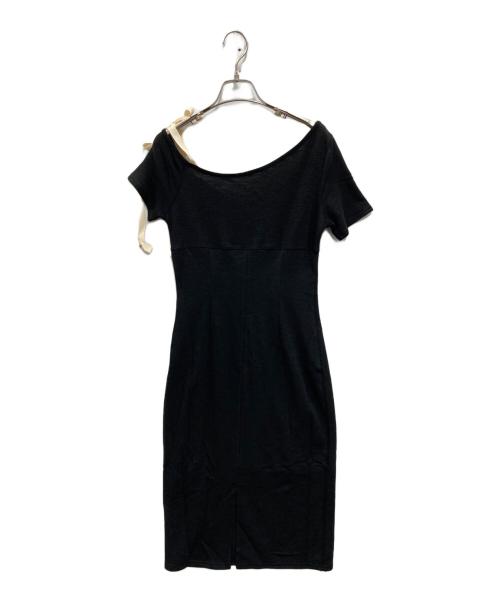 ANDMARY（アンドマリー）ANDMARY (アンドマリー) Mary logo ribbon midium dress ブラック サイズ:FREE 未使用品の古着・服飾アイテム