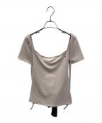 ANDMARYアンドマリー）の古着「Nancy ribbon tops」｜ベージュ