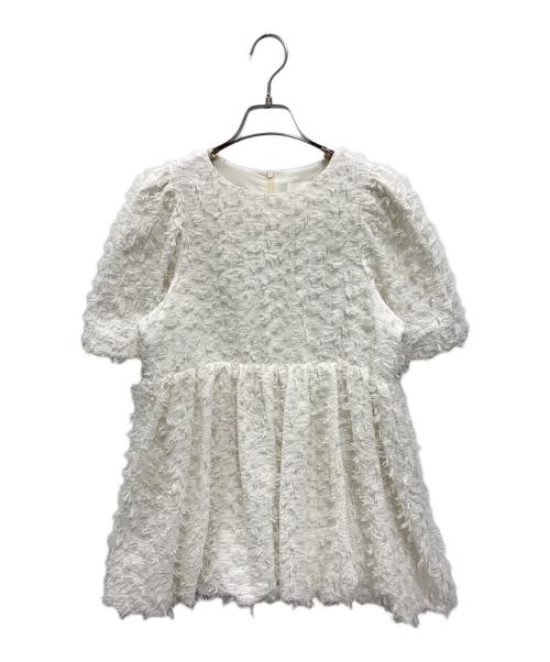 CAROLINA GLASER（カロリナ グレイサー）CAROLINA GLASER (カロリナ グレイサー) バルーンスリーブ ブラウス ホワイト サイズ:FREEの古着・服飾アイテム