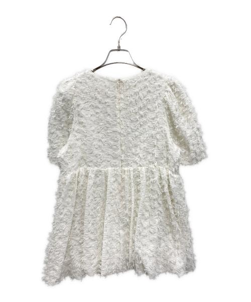 CAROLINA GLASER（カロリナ グレイサー）CAROLINA GLASER (カロリナ グレイサー) バルーンスリーブ ブラウス ホワイト サイズ:FREEの古着・服飾アイテム