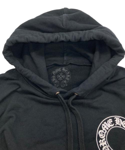 CHROME HEARTS（クロムハーツ）CHROME HEARTS (クロムハーツ) Floral Cross Horseshoe Pullover Hoodie ブラック サイズ:XLの古着・服飾アイテム