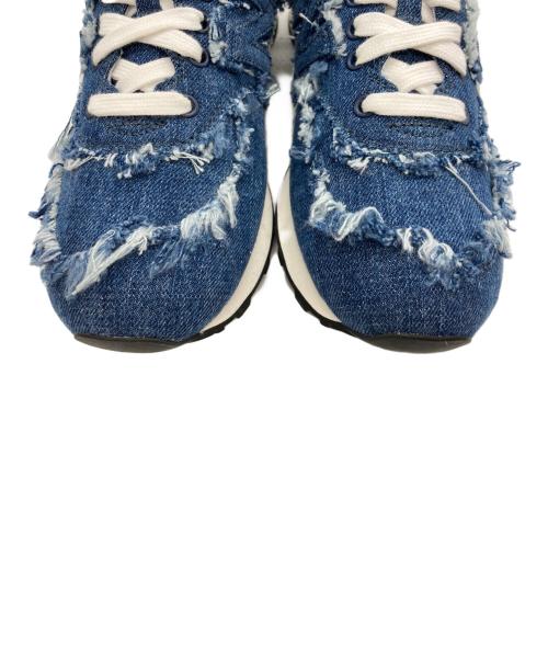 NEW BALANCE（ニューバランス）NEW BALANCE (ニューバランス) MIU MIU (ミュウミュウ) 574 デニムスニーカー インディゴ サイズ:37 1/2の古着・服飾アイテム