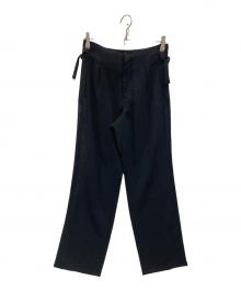 Y's（ワイズ）の古着「ウールシアーパンツ」｜ブラック