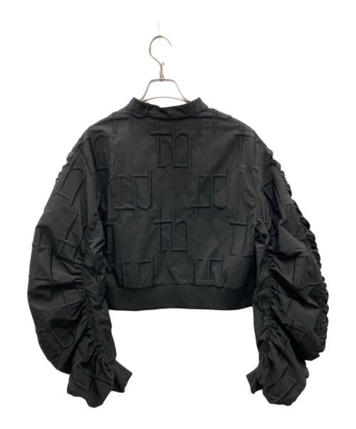 OWNth（オンス）OWNth (オンス) モノグラムボリュームスリーブブルゾン ブラック サイズ:SIZE REGULARの古着・服飾アイテム