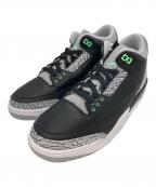 NIKEナイキ）の古着「AIR JORDAN 3 RETRO ”Green Glow”」｜ブラック