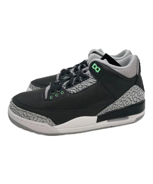 NIKE（ナイキ）NIKE (ナイキ) AIR JORDAN 3 RETRO ”Green Glow” ブラック サイズ:27.5cmの古着・服飾アイテム