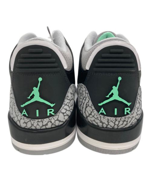 NIKE（ナイキ）NIKE (ナイキ) AIR JORDAN 3 RETRO ”Green Glow” ブラック サイズ:27.5cmの古着・服飾アイテム